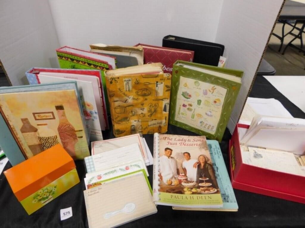 vintage and newer cook books