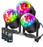 ($36) [3-Pack] Disco Ball Party Lights-7 Colors