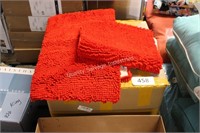 11ct red bathroom rugs