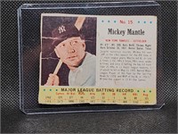 Post #15 Mickey Mantle Baseball Card