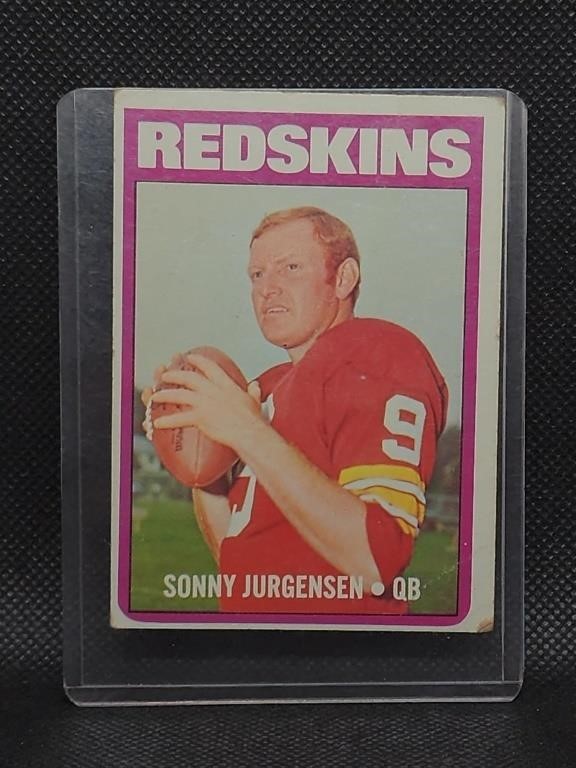 1972 Topps #195 Sonny Jurgensen Redskins F