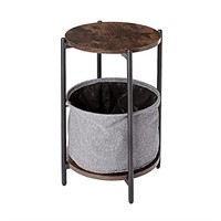 AZL1 Life Concept Vintage Round End Side Table wi