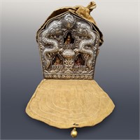 Copper/Silver Buddhist Ghau Box
