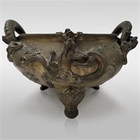 An Exquisitely-Cast, Chinese Bronze Censer
