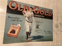 Old Gold Cigarette tin & vintage pictures