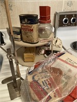 Nut chopper & vintage tins