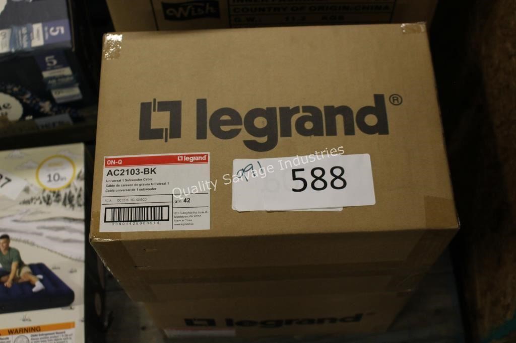 2-42ct legrand universal subwoofer cables