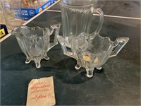 Vintage etched glass