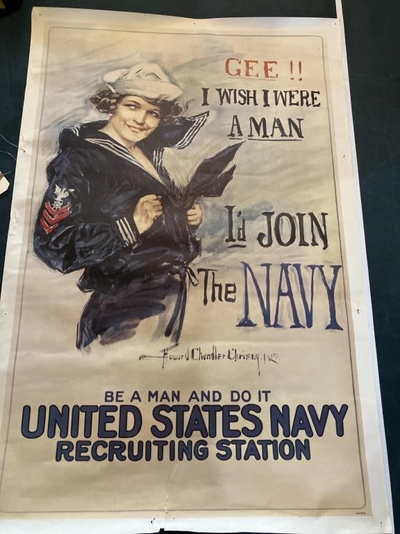 "Join The Navy" poster