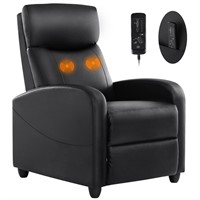 Sweetcrispy Recliner Chair for Adults, Massage PU