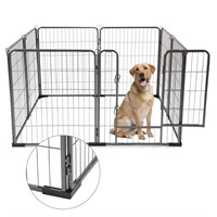 Dog Playpen Indoor & Outdoor Foldable Metal Pet E