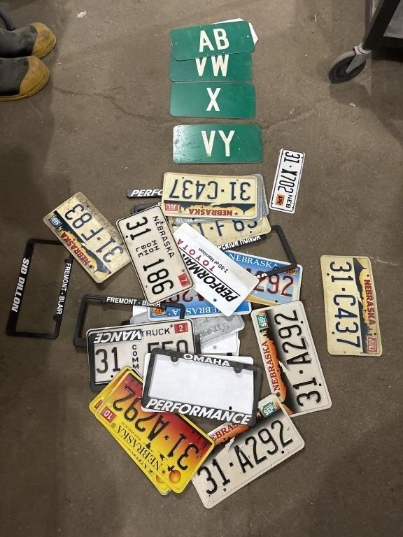 License Plates and Street Signs