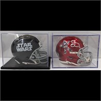 Signed Miniature Movie Football Helmets