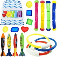 JOYIN 18Pcs Diving Pool Toys for Kids, Swimming P