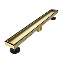 AVSIILE Linear Shower Floor Drain, Brushed Gold 3