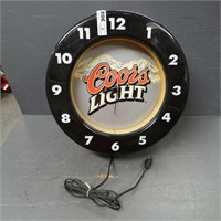 Coors Light Electric Lighted Clock