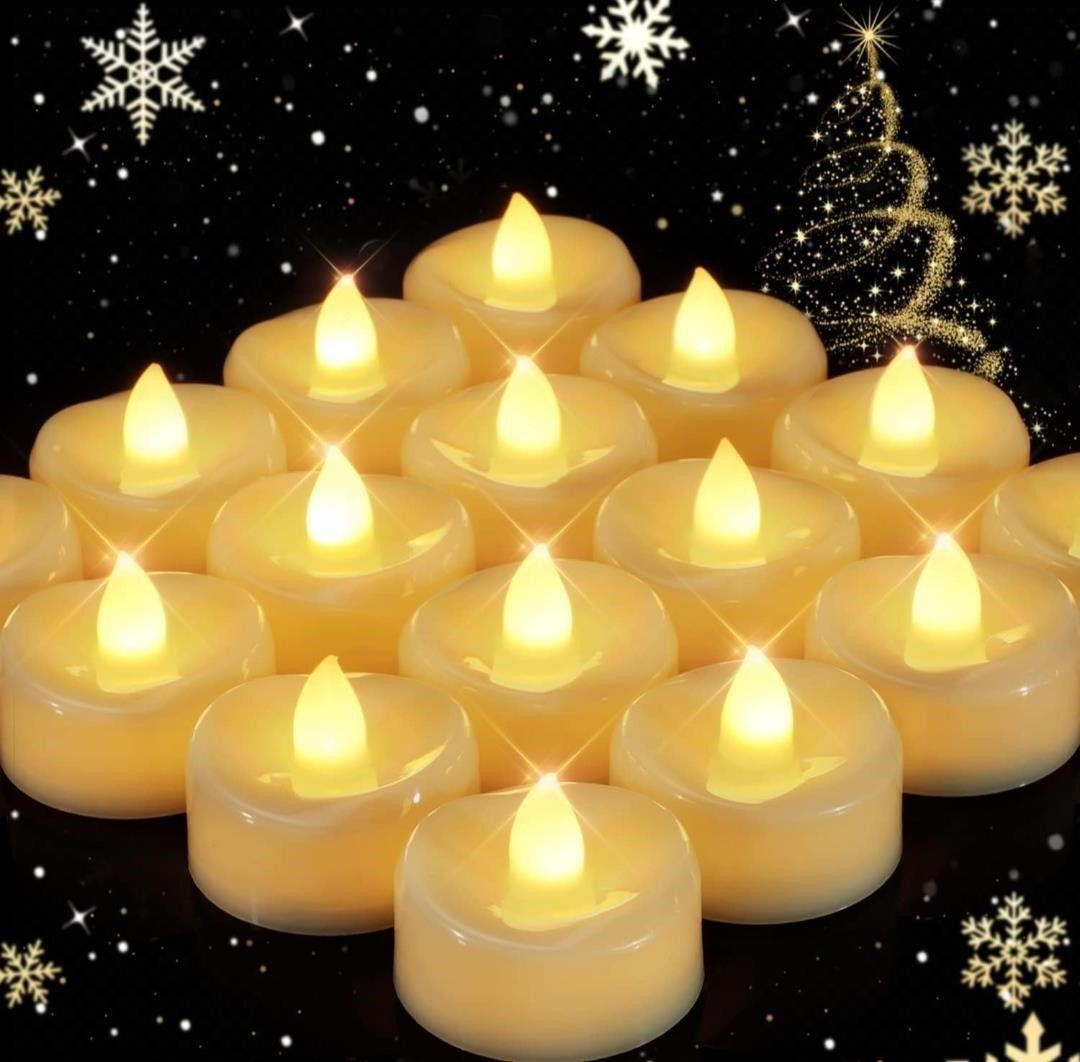 21 PACK LED TEA LIGHTS CANDLES BATTERY OPERATED