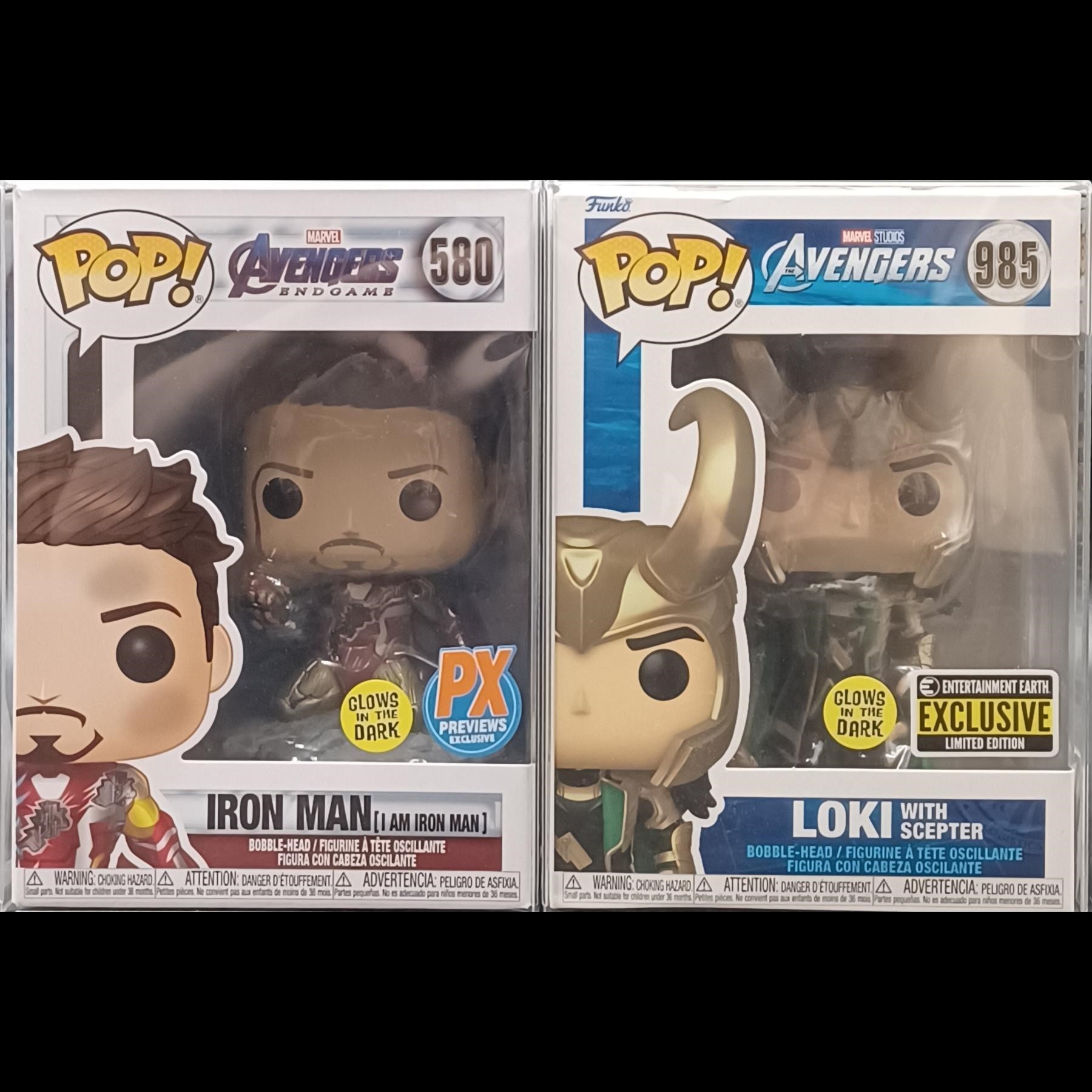 Avengers Funko Pop Pair #580 "Iron Man" + #985