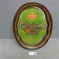 Carlsberg Beer Advertising Oval Sign