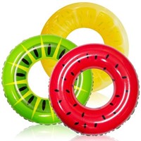 JOYIN Inflatable Fruit Swim Tubes (3 pack)