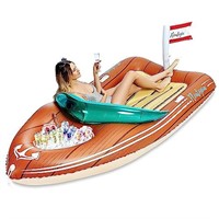 JOYIN Giant Inflatable Boat Pool Float with Reinf