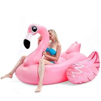 JOYIN Giant Flamingo Inflatable Pool Float - Pink
