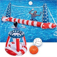 Inflatable Pool Floats Set American Flag Volleyba