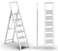 SOLADDER 6 Step Ladder, Folding Step Stool with H