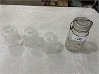 Atlas Glass Jar, Glass Shades