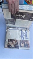 Vintage baseball scrap book loaded with vintage ba