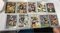 Brett Favre 10 card lot with RC and inserts
