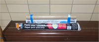 Bulletin board and wrapping paper. New rolls