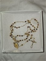 14K 3 kind Gold Rosary