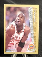 Michael Jordan Basketball Card Fleer '92-93 NBA