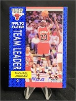 Michael Jordan Basketball Card Fleer '91/92 Team