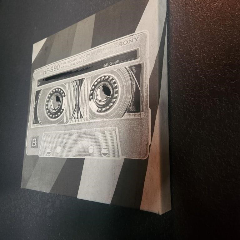 Small Cassette Art on Canvas