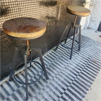 Weathered Outdoor Stools