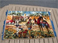 GORGEOUS MIDDLE EASTERN TAPESTRY 67"X43.5"