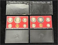 1978 & 1979 US Proof Sets in Boxes