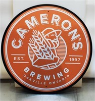 CAMERON'S BREWING SIGN 11.5"