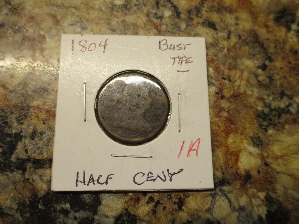 1804 Half Cent, Bust Type