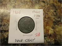 1805 Half Cent, Bust Type