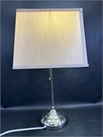 Brushed Metal Rectangle Table Lamp