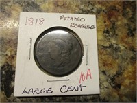 1818 Large Cent, Rotated Reverse