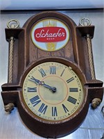 VINTAGE SCHAEFER BEER CLOCK