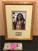 American Indian Proverb Art With Stamp