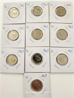 1867-1967 Ten Canada Nickel Rabbit Coin-Silver Con