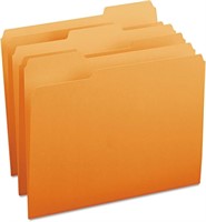Smead File Folder Letter Size, Orange, 100/Box