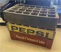 RC Cola, Pepsi and Shivar Gingerale Crates