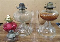 Vintage Oil Lamps & Parts